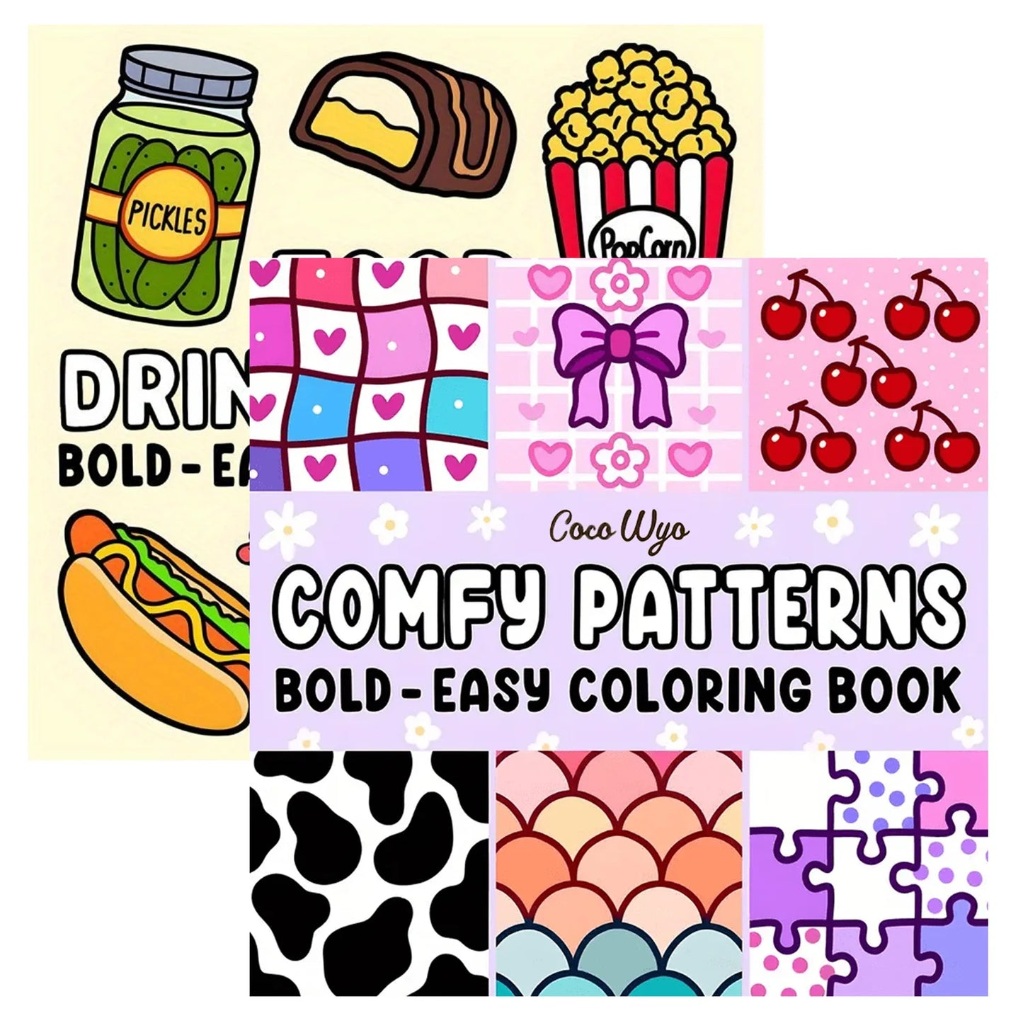 1/2/12Pcs coloring books, Glow cosmetics and Spooky cutie，Glow in the Dark Cosmetics Coloring Book -  Easy Adult Relaxation