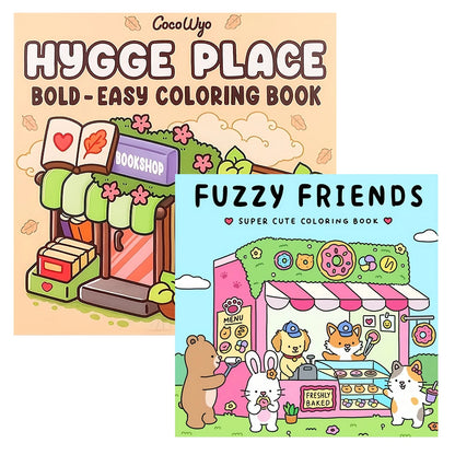 1/2/12Pcs coloring books, Glow cosmetics and Spooky cutie，Glow in the Dark Cosmetics Coloring Book -  Easy Adult Relaxation