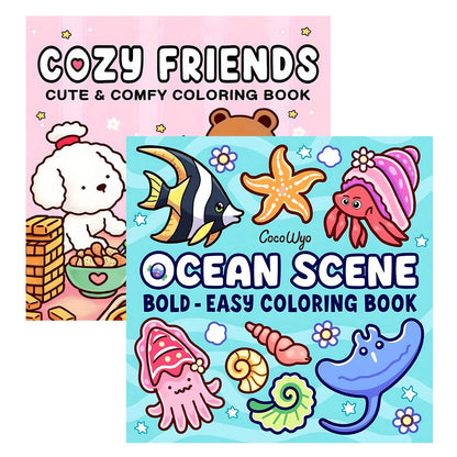 1/2/12Pcs coloring books, Glow cosmetics and Spooky cutie，Glow in the Dark Cosmetics Coloring Book -  Easy Adult Relaxation