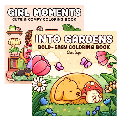 1/2/12Pcs coloring books, Glow cosmetics and Spooky cutie，Glow in the Dark Cosmetics Coloring Book -  Easy Adult Relaxation