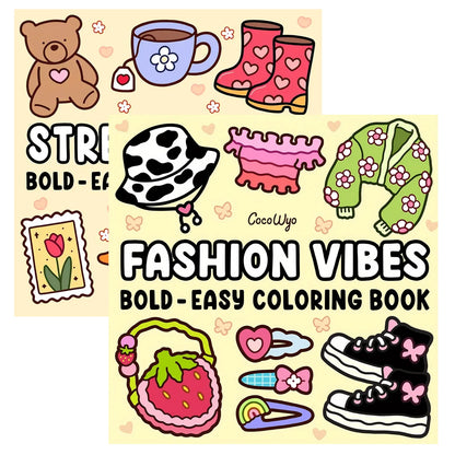 1/2/12Pcs coloring books, Glow cosmetics and Spooky cutie，Glow in the Dark Cosmetics Coloring Book -  Easy Adult Relaxation