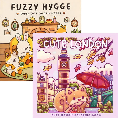 1/2/12Pcs coloring books, Glow cosmetics and Spooky cutie，Glow in the Dark Cosmetics Coloring Book -  Easy Adult Relaxation