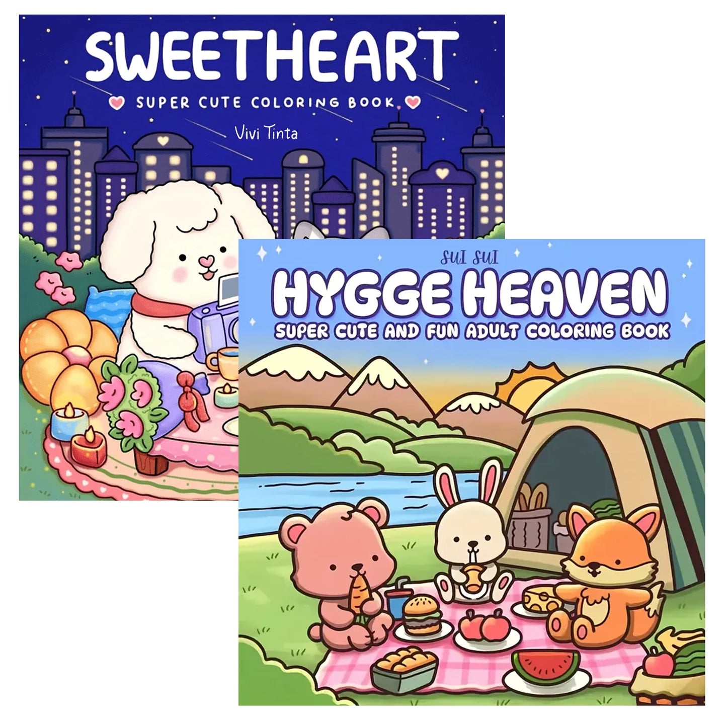 1/2/12Pcs coloring books, Glow cosmetics and Spooky cutie，Glow in the Dark Cosmetics Coloring Book -  Easy Adult Relaxation