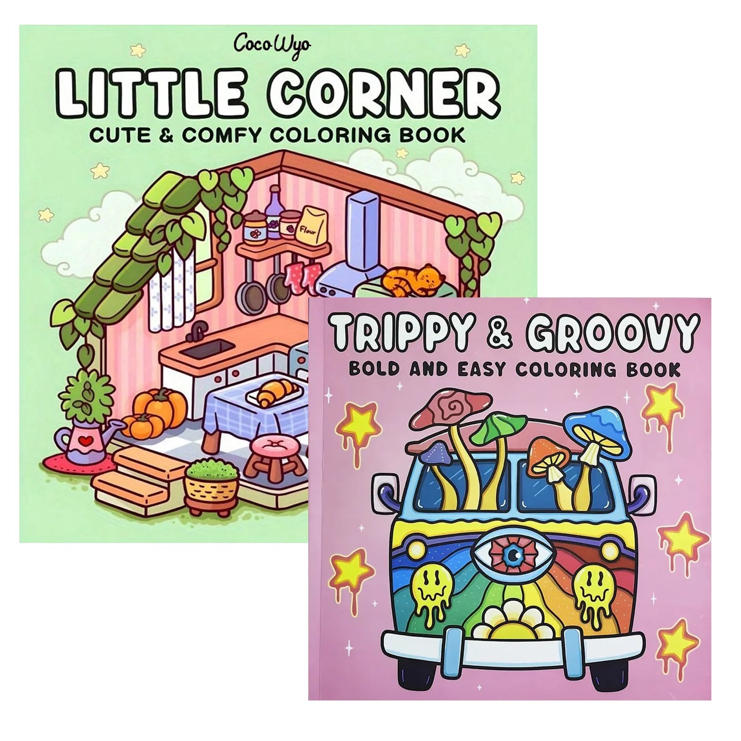 1/2/12Pcs coloring books, Glow cosmetics and Spooky cutie，Glow in the Dark Cosmetics Coloring Book -  Easy Adult Relaxation